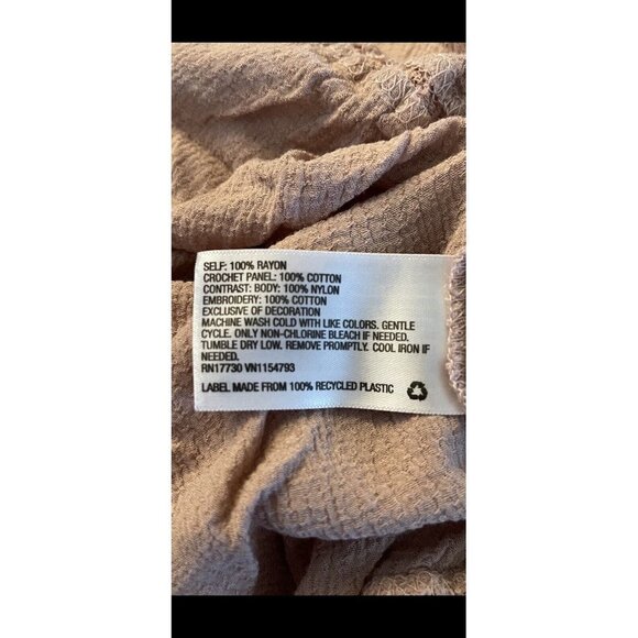 Knox Rose Womens XS Sleeveless Embroidered Top Pink Dusty Rose - Picture 7 of 8